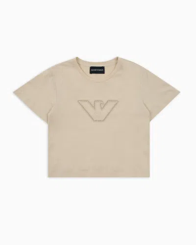 Emporio Armani Kids' T-shirts In Neutral
