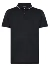 Emporio Armani Jersey Polo Shirt With Logo Collar In Black