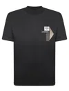 Emporio Armani Logo-patch Crewneck T-shirt In Black