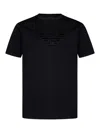 Emporio Armani Man T-shirt Midnight Blue Size Xxxl Cotton In Black