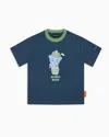 Emporio Armani Kids' T-shirts In Blue