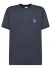 Emporio Armani Sv Flower Print T-shirt In Blue