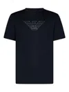 Emporio Armani Crew Neck Logo T-shirt In Blue