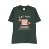 Emporio Armani Graphic-print Cotton T-shirt In Green