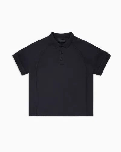 Emporio Armani Kids' T-shirts In Navy Blue