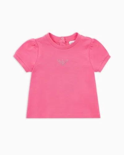 Emporio Armani Kids' T-shirts In Pink