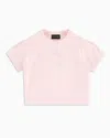 EMPORIO ARMANI SHORT-SLEEVED SWEATSHIRT IN CUPRO-TOUCH JERSEY