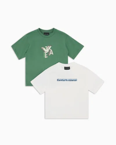 Emporio Armani Kids' T-shirts In White
