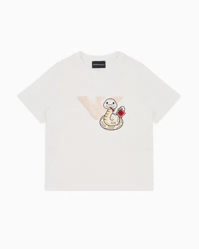 Emporio Armani Kids' T-shirts In White