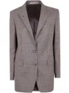 Emporio Armani Tagliatore "j-bertha" Jacket In Gray