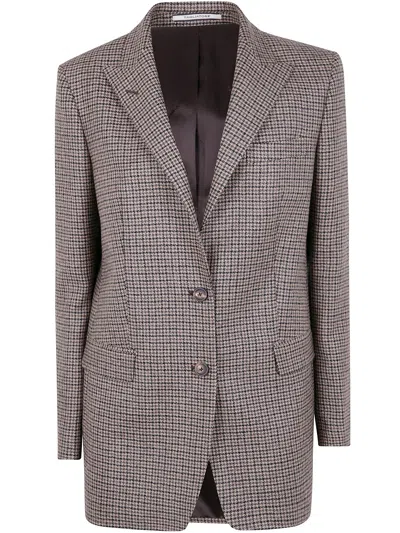 Emporio Armani Tagliatore "j-bertha" Jacket In Gray