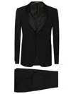 Emporio Armani Tailored Suit With Satin Lapel And Jetted Pockets
