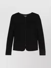 Emporio Armani Milano Stitch Shoulder Pads Jacket In Black