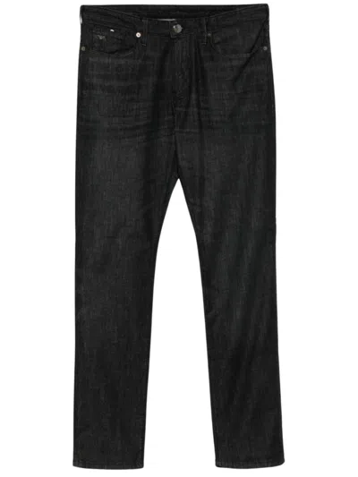 Emporio Armani Tailored Fit Medium Gray Denim Jeans In Blue
