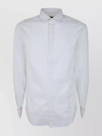 EMPORIO ARMANI TAILORED SHIRT WITH BUTTONED CUFFS