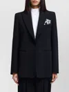 Emporio Armani Tailored Single-breasted Jacket With Notched Lapel In Black