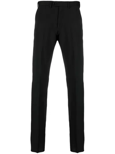 Emporio Armani Tailored Straight-leg Chinos In Black