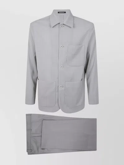 EMPORIO ARMANI TAILORED SUIT WITH NOTCHED LAPEL