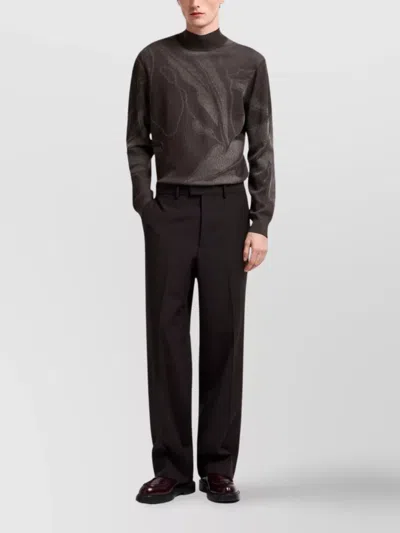 Emporio Armani Tailored Suit With Pleated Front Design In White