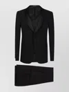 Emporio Armani Tailored Suit With Satin Lapel And Jetted Pockets