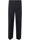 Emporio Armani Tailored Trousers With Belt Loops And Pockets In Black