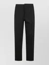 Emporio Armani Tailored Trousers With Back Pockets And Belt Loops In Black