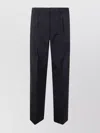 Emporio Armani Tailored Trousers With Belt Loops And Pockets In Black