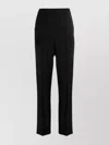Emporio Armani Tailored Trousers With Sharp Creased Detailing In Black