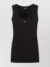 Emporio Armani Tank Top With Crew Neck And Scoop Neckline