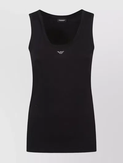 Emporio Armani Tank Top With Crew Neck And Scoop Neckline