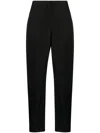 Emporio Armani Stretch Gabardine Capri Trousers In Black