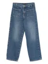 Emporio Armani Tapered Jeans In Blue