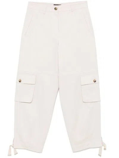 Emporio Armani Tapered-leg Cargo Pants In Neutrals