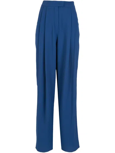 Emporio Armani Tapered-leg Trousers In Blue