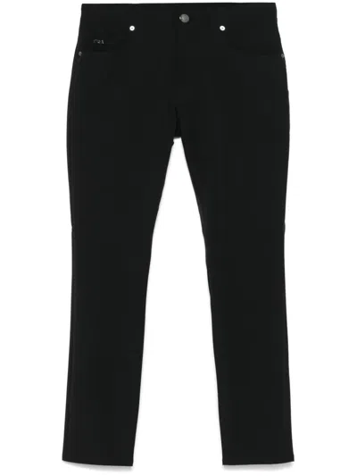 Emporio Armani Tapered Trousers In Black