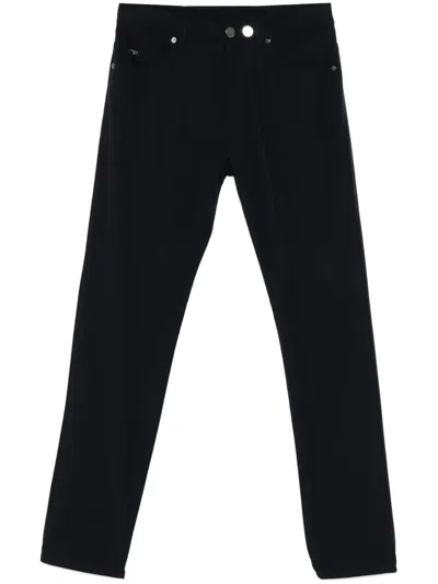 Emporio Armani Tapered Trousers In Blue