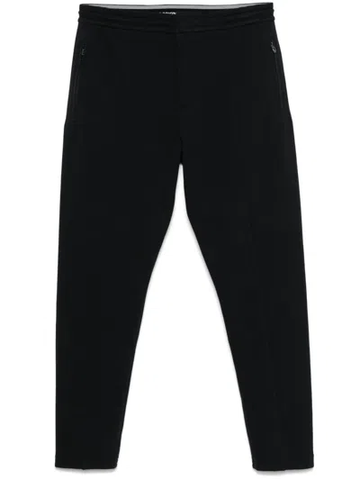Emporio Armani Tapered Trousers In Black