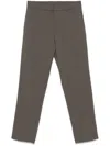 Emporio Armani Tapered Trousers In Grey