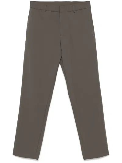 Emporio Armani Tapered Trousers In Grey