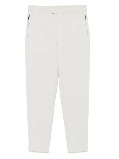 Emporio Armani Tapered Trousers In Grey