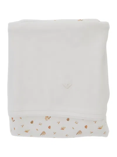 Emporio Armani Tech Fabric Blanket In White