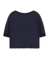 EMPORIO ARMANI TECHNICAL CADY BLOUSE WITH GATHERED HEM