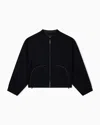 Emporio Armani Technical Cady Blouson With Logo Embroidery