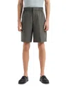 Emporio Armani Technical Nylon Blend Seersucker Regular Fit Bermuda Shorts