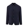 Emporio Armani Shirt Jacket In Technical Seersucker Fabric