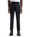 Emporio Armani Technical Stretch Gabardine Regular Fit Pants In Navy