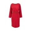 Emporio Armani Techno Cady Mini Dress With Elastucated Waist