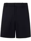 Emporio Armani Techno Fabric Bermuda-shorts In Blue