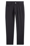 Emporio Armani Techno Five-pocket Pants In Solid Black