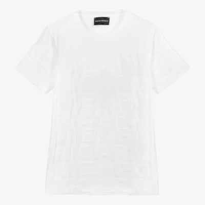 Emporio Armani Teen Boys White Logo T-shirt